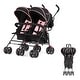 preview thumbnail 13 of 16, Dream On Me Volgo Twin Umbrella Stroller Pink
