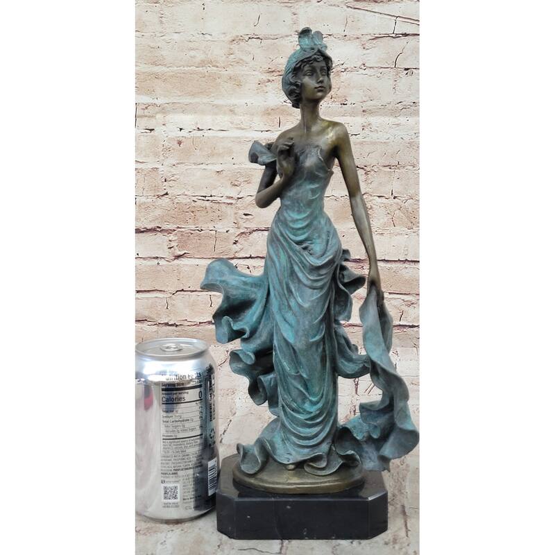 Las Vegas Follies Entertainer Showroom Actress Genuine Bronze Sculpture By Patoue