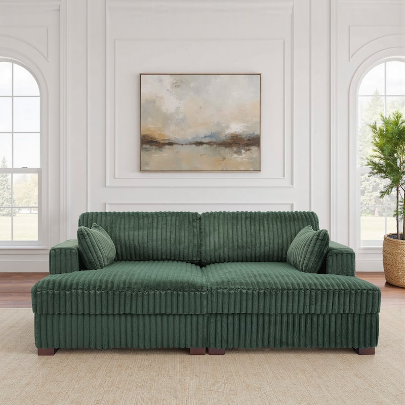 UIXE Modern Oversized Modular Sectional Sofa Couch - 83" W x 64.9" D x 34.5"H
