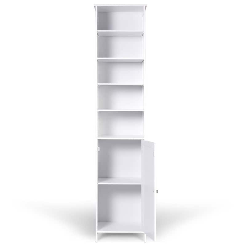 Costway 72''H Bathroom Tall Floor Storage Cabinet Shelving Display - See Description