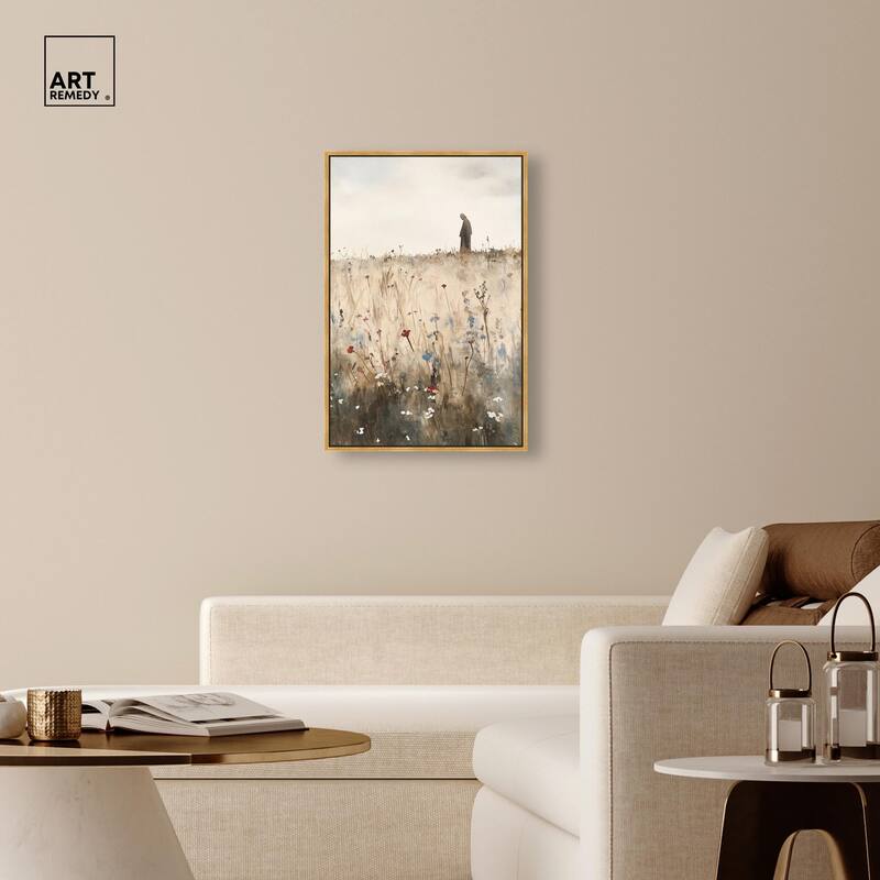 Ambling Monk Canvas by Art Remedy