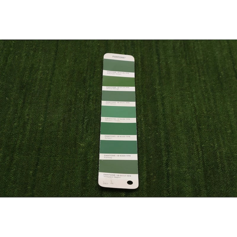 Kashkuli Gabbeh Green Rug 6'6" x 9'5" - 6'6 x 9'5