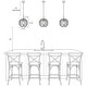 preview thumbnail 7 of 12, 1-Light Smoky Glass Pendant Light with Adjustable Height - N/A