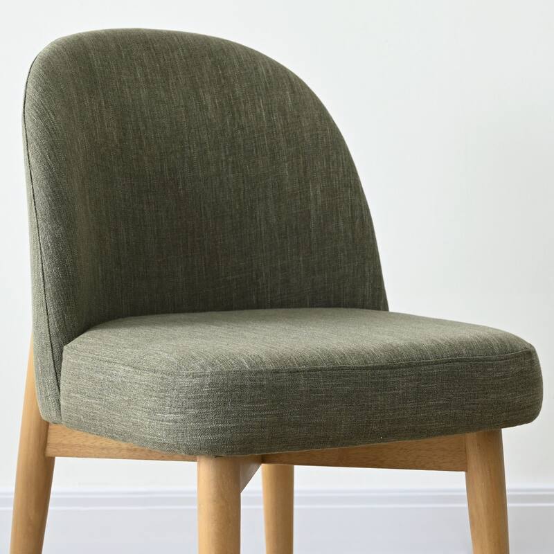 Linen Upholstered Parson Chair(Set of 2)