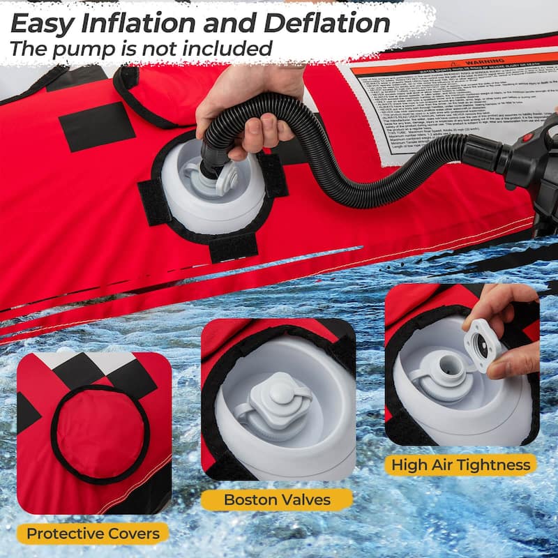 Costway Towable Tube for Boating 1 or 2 Person Inflatable Boat Tube - See Details