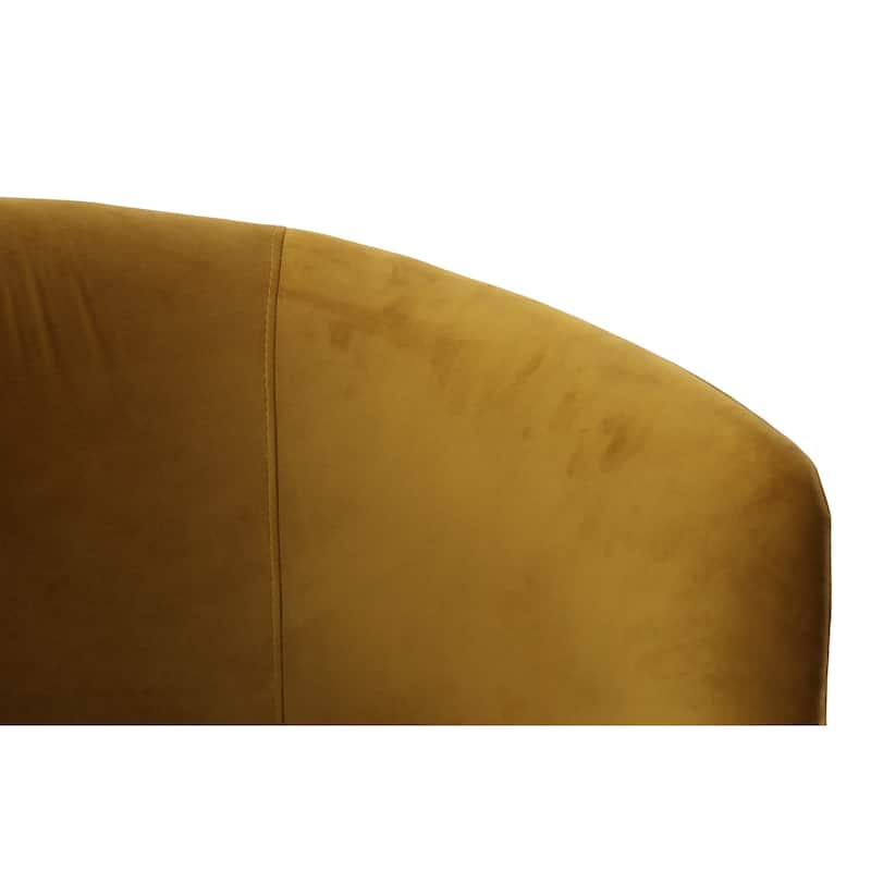 Modrest Vassar Orange Velvet Dining Chair