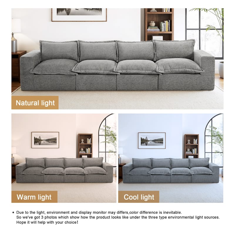 Comfy Cloud Couch Plush Modular Sectional Sofa For Living Room
