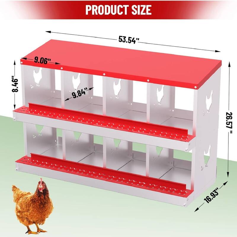 Chicken Nesting Boxes with Roll Out Egg Collection