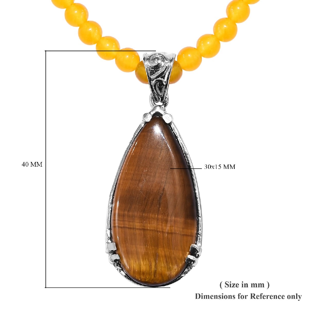 tigers eye necklace pendant