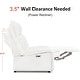 preview thumbnail 16 of 33, MCombo Armless Power Recliner Chair with USB Ports, 3.5" Wall Clearance Electric Reclining Sofa Chair for Living Room, ALR01
