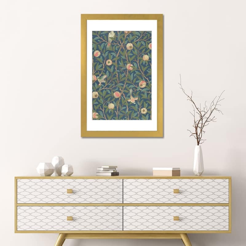 iCanvas "'Bird and Pomegranate' Wallpaper Design, printed by John Henry Dearle " by William Morris