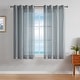preview thumbnail 30 of 43, Nautica Cordelia Crushed Sheer Grommet Window Curtain Wide Panel Pair