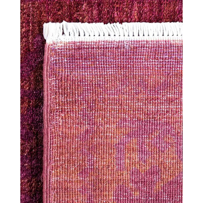 Vibrance One-of-a-Kind Hand-Knotted Area Rug - Purple, 3' 2" x 5' 3" - 3' 2" x 5' 3"
