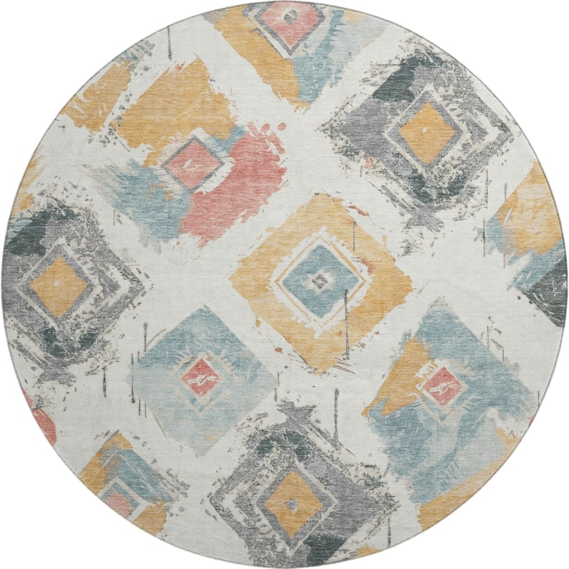 Premium Washable Super Soft Modern Diamonds Mayfield Rug