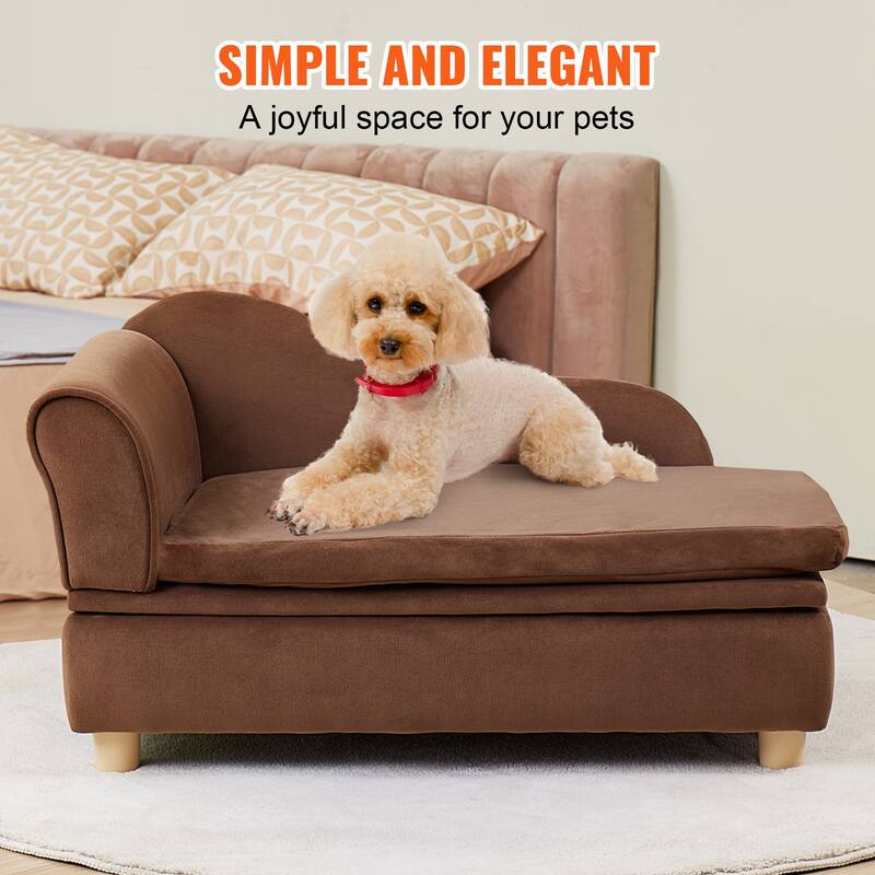 Pet Sofa Soft Velvety Dog Sofa Bed Cat Sofa