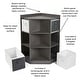 preview thumbnail 4 of 4, Badger Basket Corner Cubby Storage Unit with Four Reversible Baskets - 22.5" x 22.5" x 37.5"