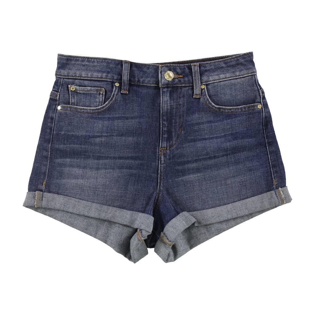 GUESS Womens Claudia Casual Denim Shorts,, Blue, 27