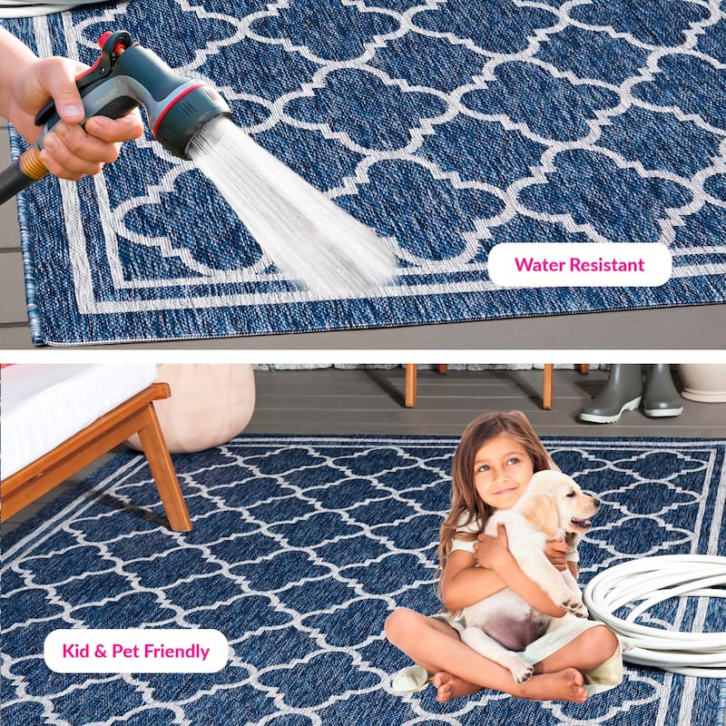 SAFAVIEH Courtyard Kamini Indoor/ Outdoor Waterproof Patio Backyard Rug