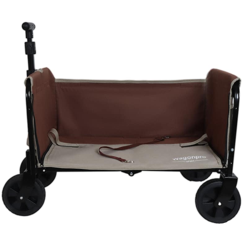 Convertible Steel Folding Camping Wagon Cart,Storage Compartment