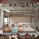 preview thumbnail 11 of 16, 2 In 1 Full XL over Queen Bunk Bed with Ladder and Guardrails for Home