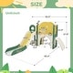 preview thumbnail 6 of 7, Kids Slide Playset Structure 7 in 1,Spaceship Set with Slide,Arch Tunnel,Ring Toss and Basketball Hoop,Toy Storage Organizer