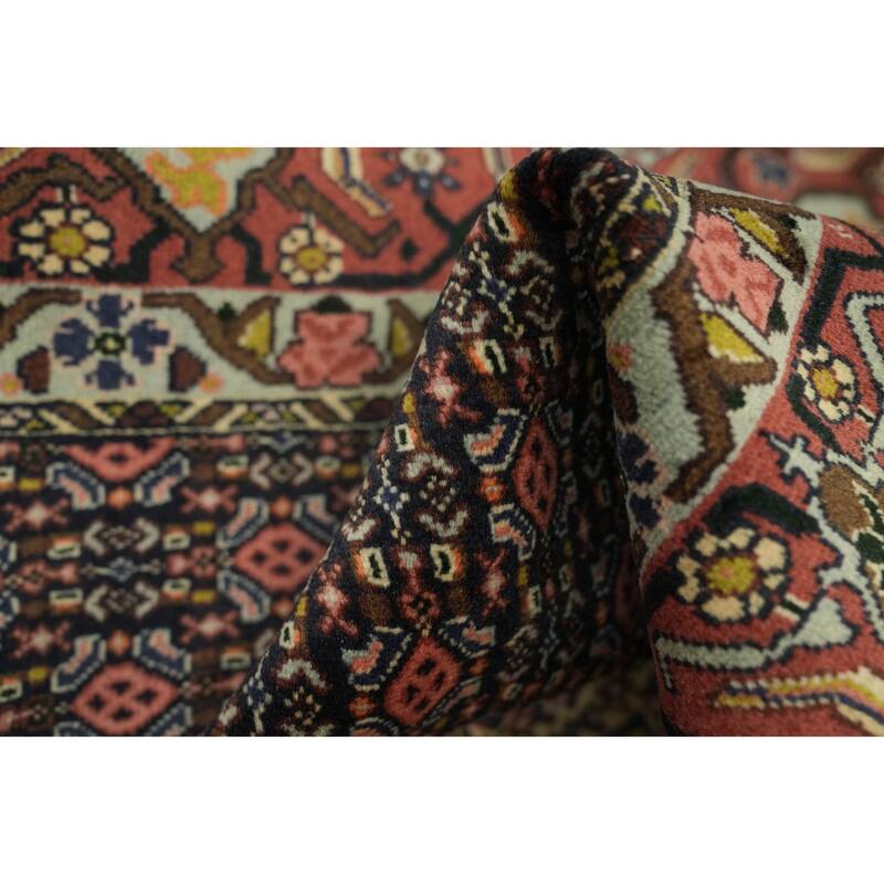 Hand Knotted Oriental 100% Wool Carpet Traditional Medallion Multi-Colored Bidjar Area Rug - 11' 6'' X 8' 2''