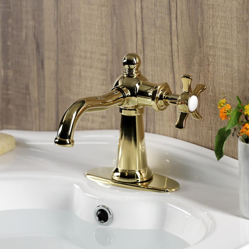 Hamilton SingleHandle 1Hole Deck Mount Bathroom Faucet with Push Pop