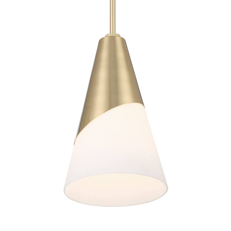 Brian Patrick Flynn Tori 1 Light Vibrant Gold Pendant