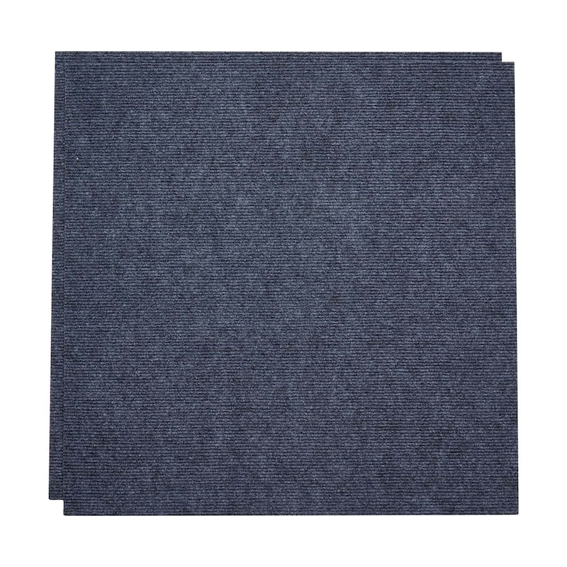 Gray 24x24 Inch Peel and Stick Carpet Tiles Set 60 sq ft Coverage Soft Modular Floor Squares for Home Office