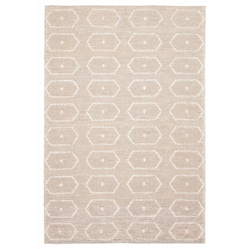 ECARPETGALLERY Braid weave Sienna Brown Wool Rug - 5'2 x 7'7 - Brown - 5'2 x 7'7