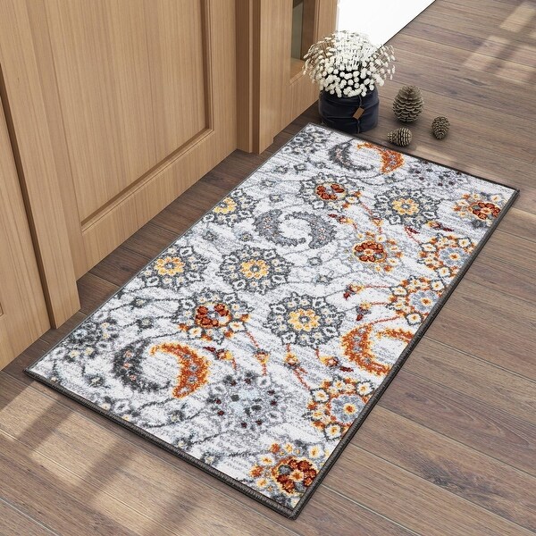 Shop Modern & Contemporary Area Rugs Natural Floral ...