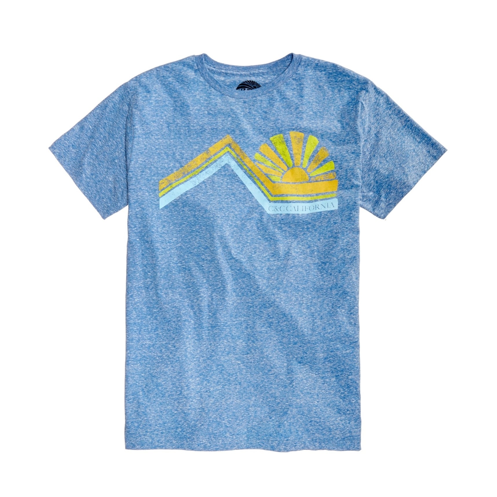 Shop C C California Mens Sun Graphic T Shirt Blue Medium
