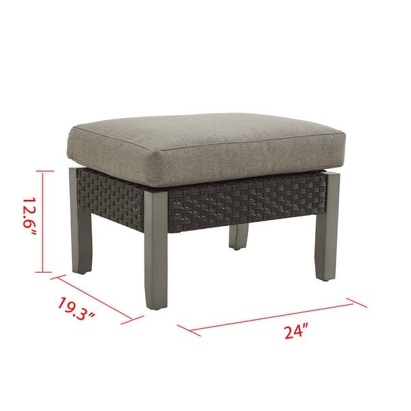 Patio Festival Outdoor Thermal Transfer Collection Ottoman