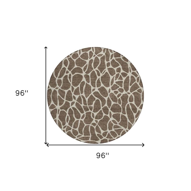 HomeRoots Geometric Transitional Rectangle Outdoor Rug