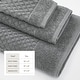 preview thumbnail 111 of 193, Linery & Co. Cotton Diamond Waffle Texture Bath Towels.