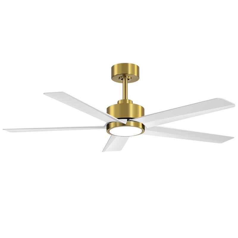 Breezary 65"/52"/42" 5-Blade LED Ceiling Fan with Light Kit and Remote