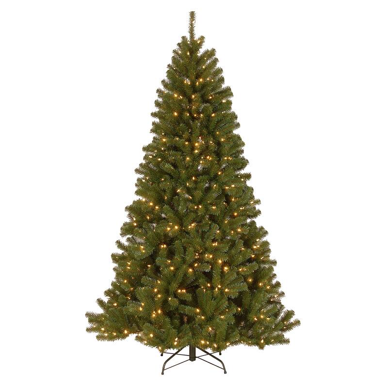 National Tree Company 7.5 ft. PowerConnect North Valley Spruce Tree with Light Parade LED Lights - 7.5 Foot