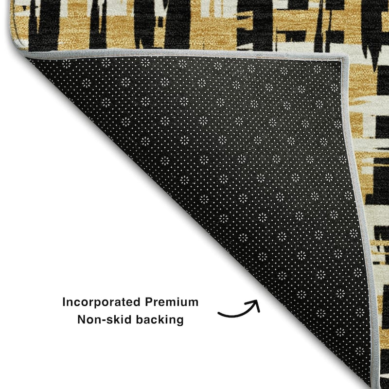 Premium Washable Super Soft Abstract Weave Mayfield Rug