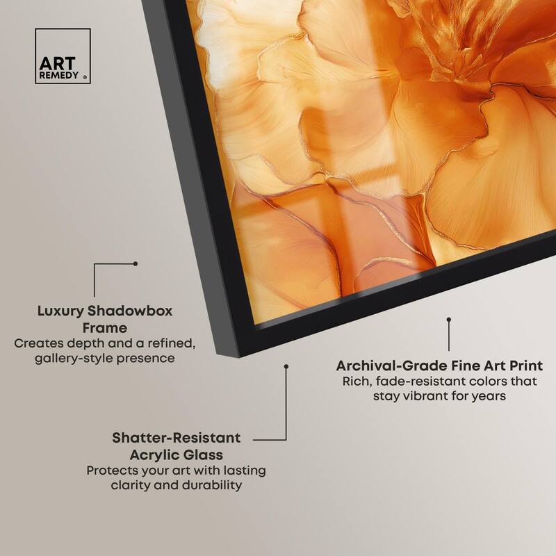 Sunlit Bloom I Shadowbox by Art Remedy