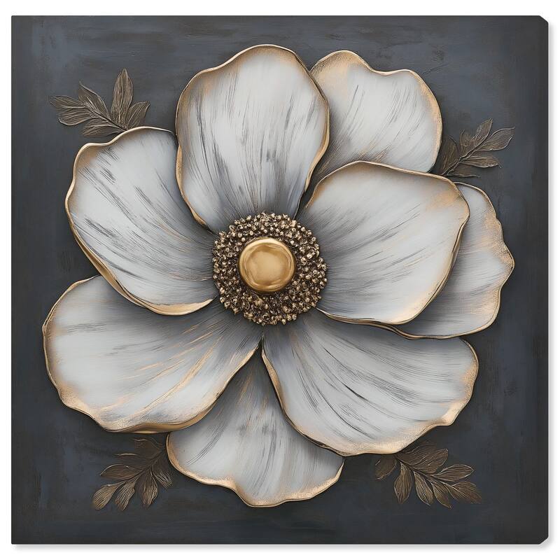 Sculpted Sepals II Canvas by Art Remedy, Gallery Wrapped - 40" x 40"