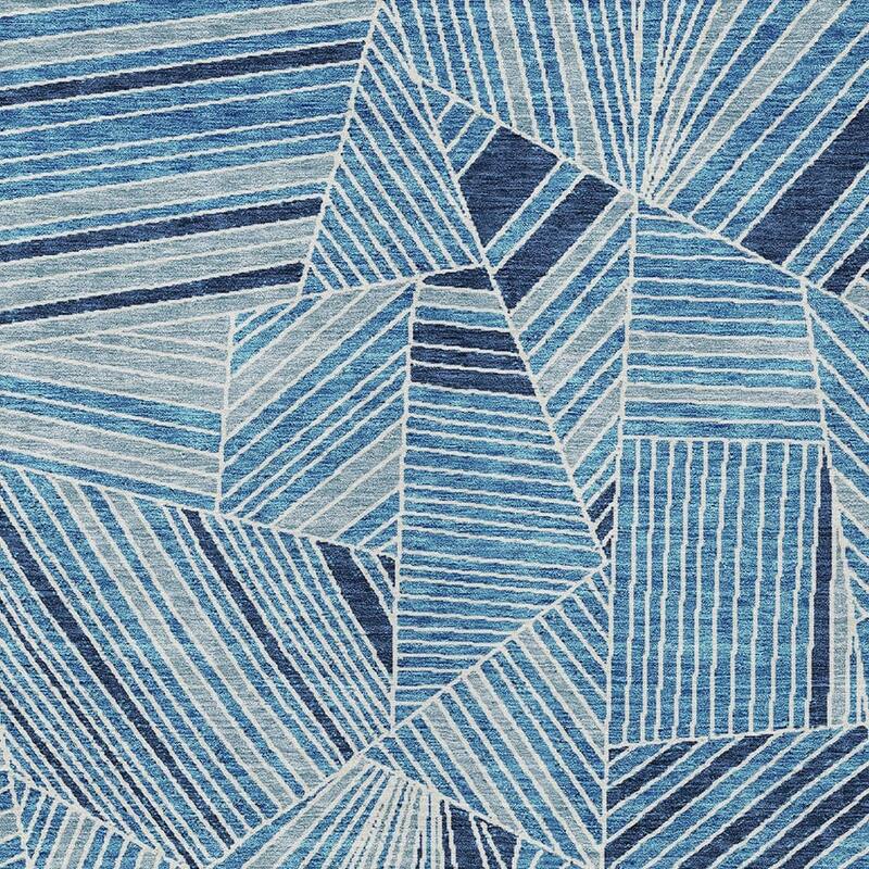 HomeRoots Geometric Transitional Rectangle Outdoor Rug