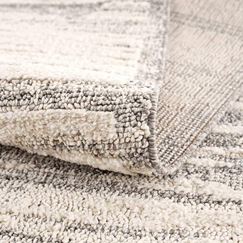 Hauteloom Munich Modern Farmhouse Bohemian Neutral Area Rug