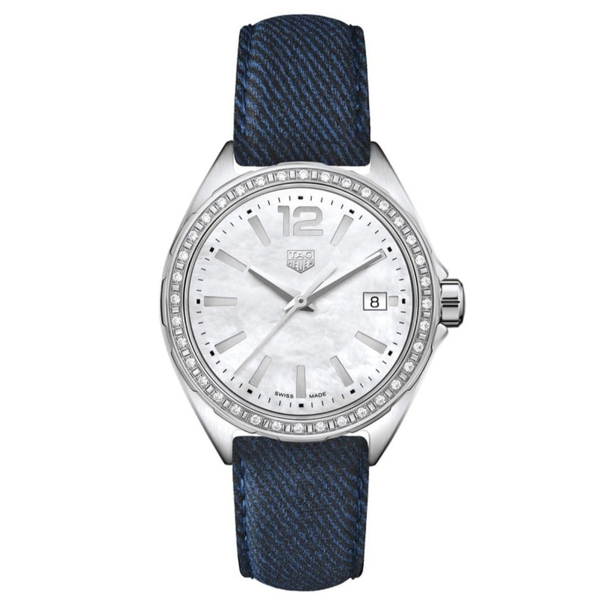 Shop Tag Heuer Women S Wbj131a Fc8251 Formula 1 Blue Leather Watch Silver On Sale Overstock 31674717