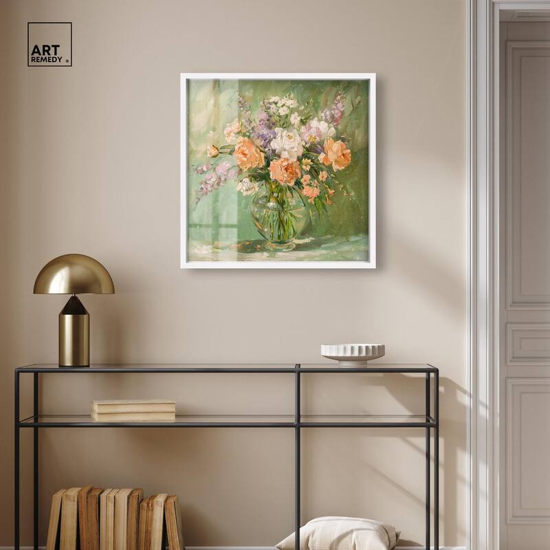 Vase and Greenery Shadowbox by Art Remedy