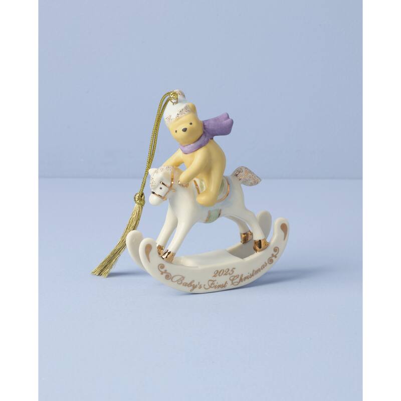 Lenox 2025 Winnie the Pooh Baby's 1st Christmas Ornament