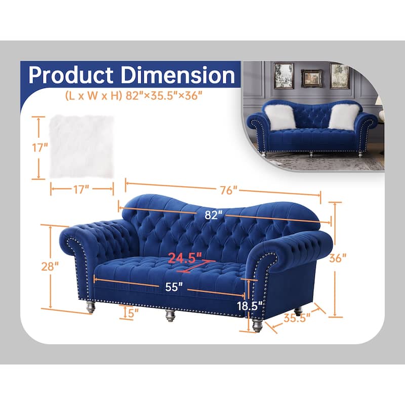 Luxury Classic America Chesterfield Tufted Back Sofa