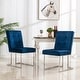 preview thumbnail 3 of 14, Home Beyond Velvet Upholstered Dining Side Chairs Set of 2, Navy Blue