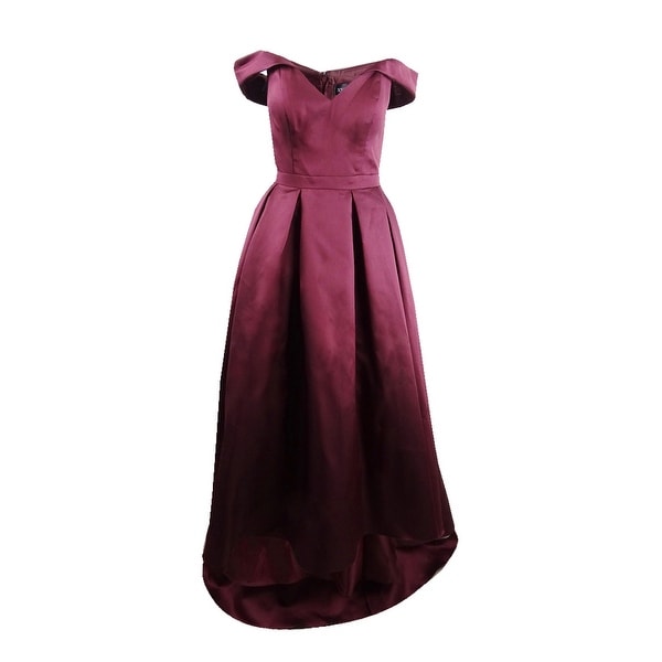xscape dresses burgundy