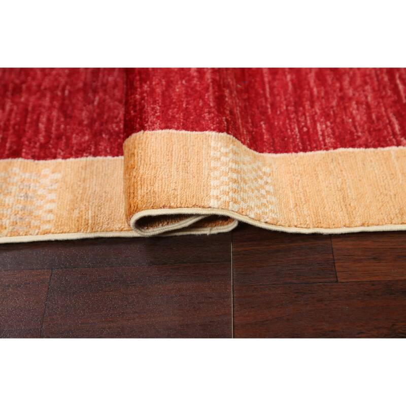 Gabbeh Kashkoli Oriental Hallway Runner Rug Wool Hand-knotted Carpet - 2'8" x 8'5"