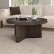 preview thumbnail 11 of 35, Holm 32" Wide Round Coffee Table Medium Brown